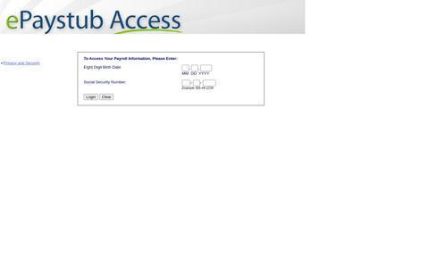 ePayStub Access