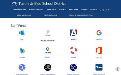 Staff Portal - Tustin Unified School District