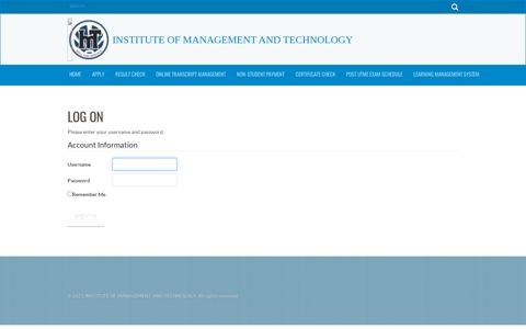 INSTITUTE OF MANAGEMENT AND ... - IMT Portal