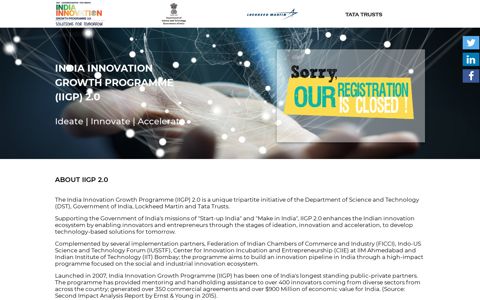 india innovation growth programme (iigp) 2.0