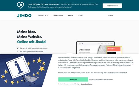 Jimdo: Wir bringen dein Business online | Websites und mehr