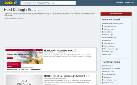 Hotel De Login Extranet - Loginii.com