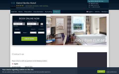 Estrel Berlin Hotel, Germany. Contact us - Hotel Info - H-rez