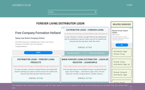 forever living distributor login - General Information about Login