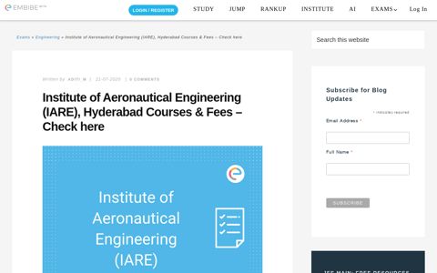 Institute of Aeronautical Engineering (IARE) Hyderabad ...