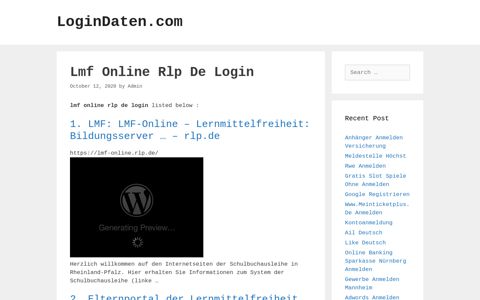 Lmf Online Rlp De Login - LoginDaten.com