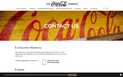 Contact Us | The Coca-Cola Company