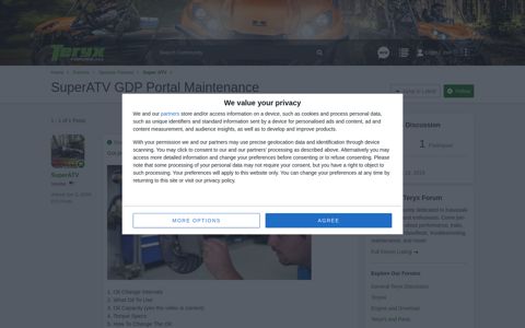 SuperATV GDP Portal Maintenance | Kawasaki Teryx Forum