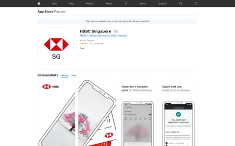 ‎HSBC Singapore on the App Store