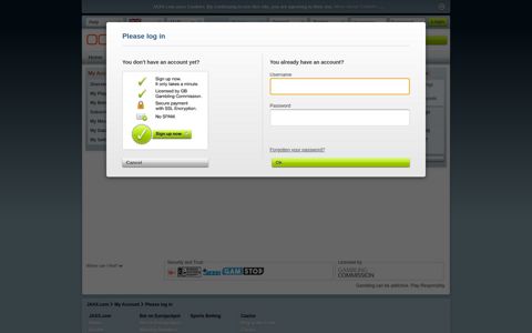 Please log in or create an account! | JAXX.com