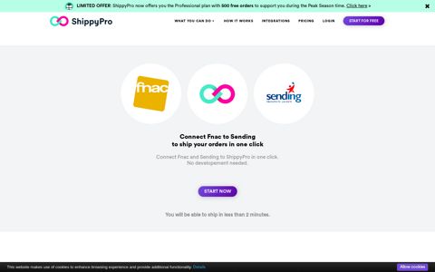 Connect Fnac to Sending | ShippyPro