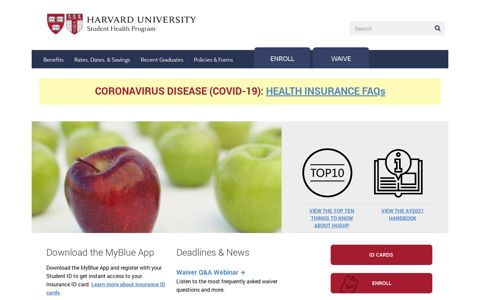 Harvard University Student Health Program