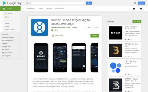 Koinex - India's largest digital assets exchange – Apps on ...