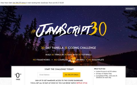 JavaScript 30 — Build 30 things with vanilla JS in 30 days with ...