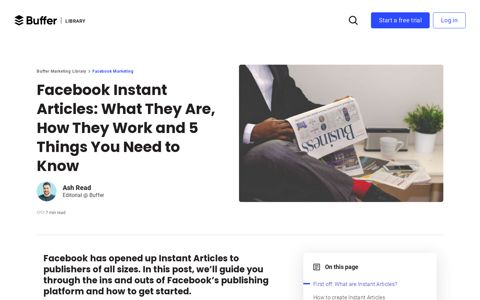 How to Get Started With Facebook Instant Articles - Buffer