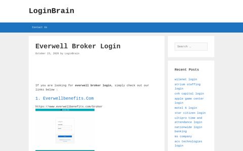 everwell broker login - LoginBrain