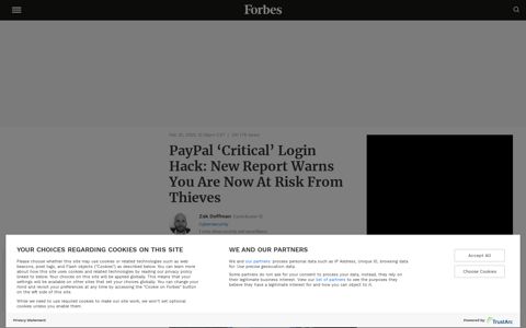 PayPal 'Critical' Login Hack: New Report Warns You Are Now ...
