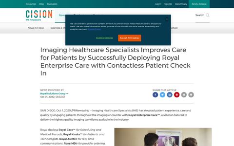 Imaging Healthcare Specialists Improves Care for Patients by ...