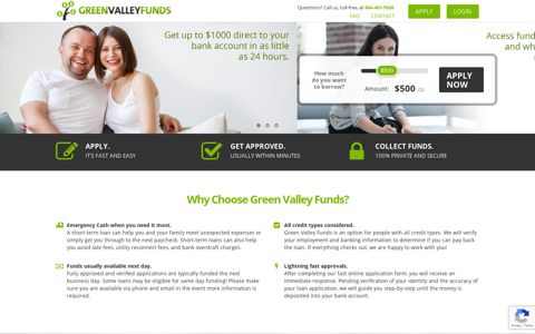 Green Valley Funds | Short Term Consumer Loan Provider.