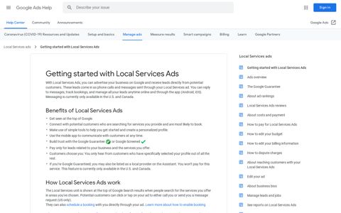 Getting started with Local Services Ads - United States ...