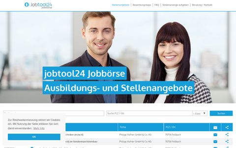 jobtool24 Jobbörse | Ausbildungs- und Stellenangebote