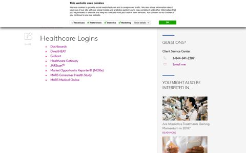 Healthcare Logins | Kantar Media