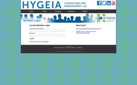 Member Login - Hygeia Consulting and Management