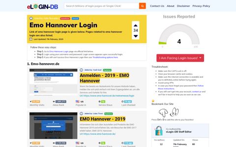 Emo Hannover Login - A database full of login pages from all over ...