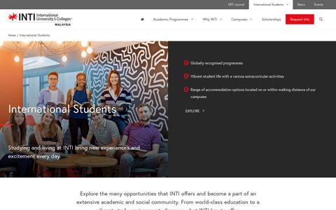 International Students - INTI International University & Colleges