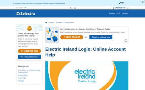 Electric Ireland Login: Online Account Help - Selectra