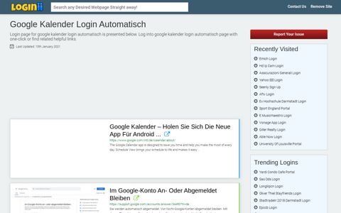 Google Kalender Login Automatisch - Loginii.com