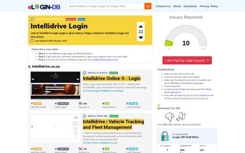 Intellidrive Login - A database full of login pages from all over ...