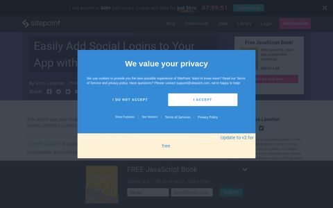 Easily Add Social Logins to Your App with Socialite - SitePoint