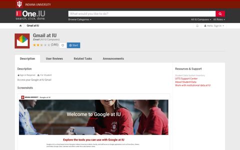 Gmail at IU (Email) | All IU Campuses | One.IU