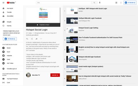Hotspot Social Login - YouTube