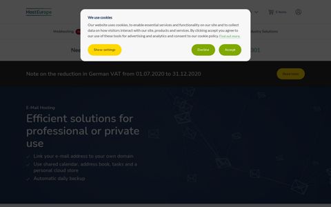 E-Mail - professional online communication - Host Europe