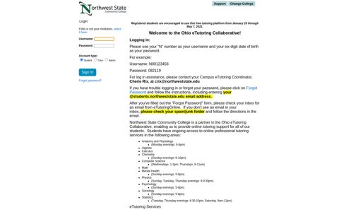 Northwest State Community College - Welcome to Tutoring