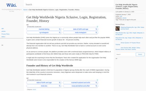 Get Help Worldwide Nigeria Xclusive, Login ... - Wiki Project