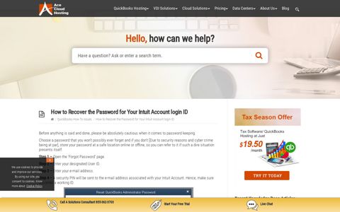 How to Recover the Password for Your Intuit Account login ID
