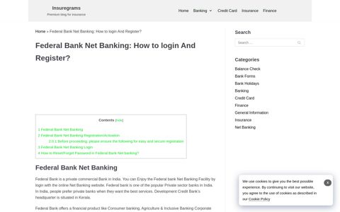 Federal Bank Net Banking: How to Secure login And Register?
