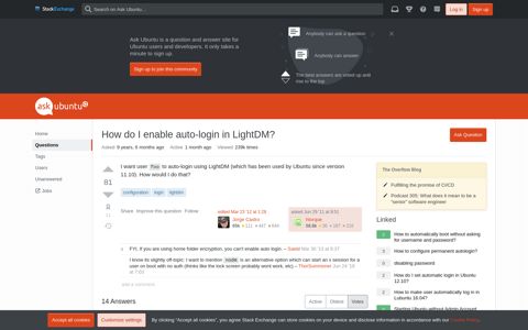 configuration - How do I enable auto-login in LightDM? - Ask ...