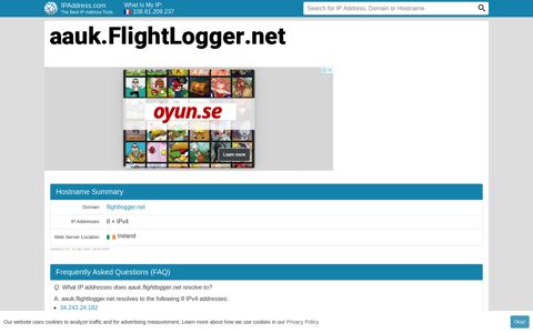 ▷ aauk.FlightLogger.net : FlightLogger