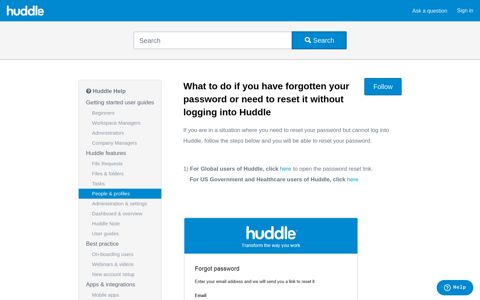 What to do if you have forgotten your password or need to ...