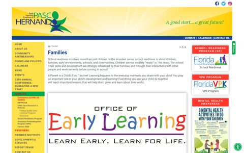 Families - Early Learning Coalition of Pasco and Hernando ...
