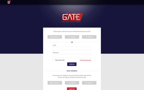 GATE: Login