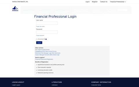 Financial Professional Login - Invesco |