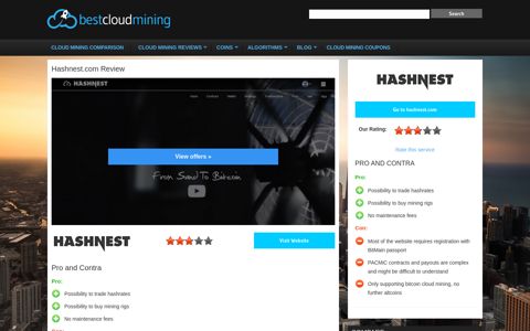 Hashnest.com Review - - Best Cloud Mining