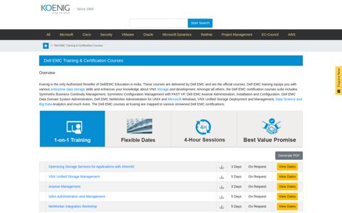 Dell EMC Training & Certification Courses - Koenig Solutions
