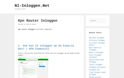 Kpn Router Inloggen - Nl-Inloggen.Net
