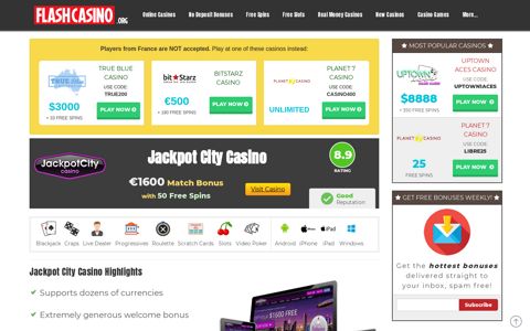 Jackpot City Casino - EXCLUSIVE $1600 Sign Up Match ...